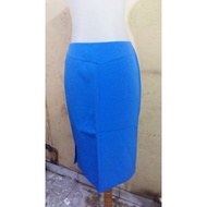 SALE BLUE PENCIL SKIRT WORK SKIRT