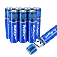 Rechargeable AA Batteries,AA Lithium Batteries,1.5V Lithium AA Rechargeable Battery with USB Plug,15