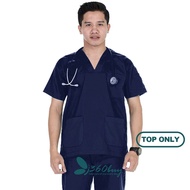 INT- 【READY STOCK】 BAJU SCRUB MEDICAL SCRUB SUIT Doctor 's Scrub FOR MAN / TOP ONLY
