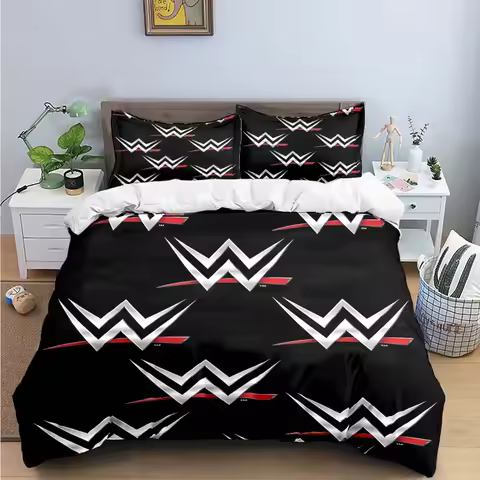 Fashion 3D Wrestling Sports W-Wwe Print Bedding Sets Bed Supplies Set Duvet Cover Bed Comforter Set 
