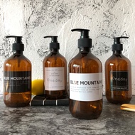 Ins Plastic Sub-bottling Bath Bottle Lotion Bottle Nordic Style Shampoo Shower Gel Empty Bottle Roun