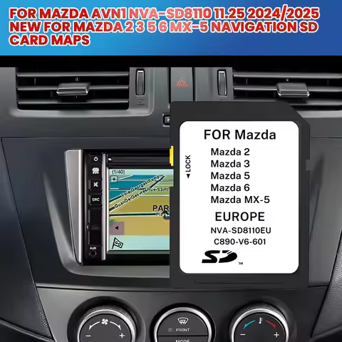 2024/2025 11.25 MAZDA 2 3 5 6 MX-5 EU MAP NAVIGATION FOR KARTE MAZDA AVN1 NVA-SD8110