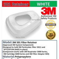 3M 501 Filter Retainer For 3M 5N11/ 3M 5P71 With 6000 Series Cartridge [1 Pair] ORIGNAL