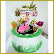 ❀ ❃ ✲ Plantita Theme Cake Topper