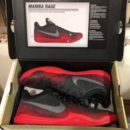 NIKE KOBE MAMBA RAGE PRM EP US11.5  黑曼巴 紅蛇鱗 XDR耐磨 籃球鞋