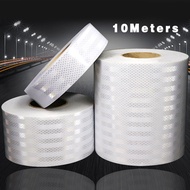 White Reflective Strip 5/10/15/20/30/40cm * 10M Super Reflective Sticker Night Anti-Collision Column Warning Safety Sticker Night Reflective