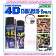Hardex Multipurpose Penetrant & Lubricant Spray 4D 200ml & 400ml / MINYAK 4D