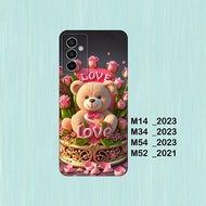 HP Silicone Samsung M14, Samsung M34, Samsung M54, Samsung M52 - Case casing cover Flexible Blackhp