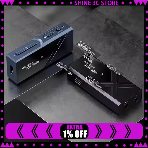 Fiio KA17 Usb Hifi Dac Portable Audio Decoder, Dual Es9069q Pcm768 Dsd512 3.5/4.4mm Output Custom Fo