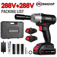 IRONHOOF Cordless Impact Wrench Brushless 420N.M Impact Baterai Wrench Mobil Mesin Bor Untuk Baut