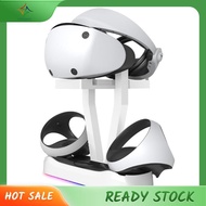 [luxiang.] For PS VR2 Charging Station with Colorful RGB Light and Headset Holder,VR Game Controller