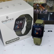 smartwatch digitec runner original garansi resmi - hijau