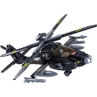 Sluban Blocks Army Bricks Toy - Ah-64 Apache Helicopter,293 pieces