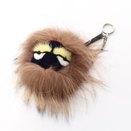 【日本直送】 FENDI FENDI 袋蟲 怪物 包包吊飾 鑰匙圈 皮草 皮革 棕色 多色