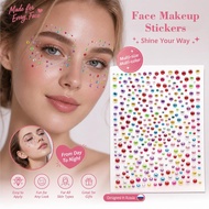 Rhinestone Face Sticker Glitter Face Festivals Decor Face Colorful Decal Decoration L0t7