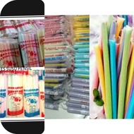 Plastik es spidol sablon lucu isi 50 pcs dan plastik es pensil mini polos isi 100 pcs