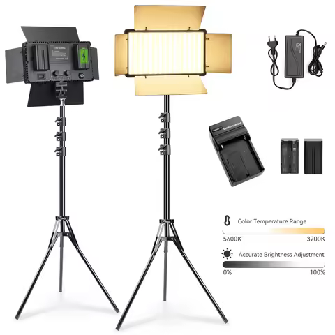 LED Lights Photography Camera Video Lamp Photo Studio Kits Panel Lamp Stand Light Selfie Light For S
