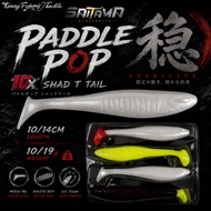 【 SAITAMA 】 14cm / 10cm Paddle Pop SP with hook Silencer Soft Bait Zman Soft Plastic T-Tail Soft Pla