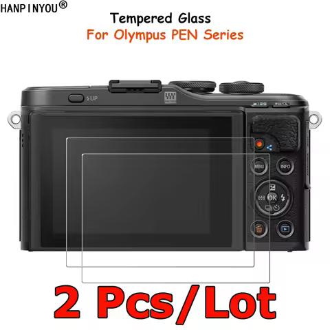 2 Pcs For Olympus PEN E-PL9 E-PL10 E-PL6 E-PL5 E-P7 E-PM2 EPL6 EPL5 E-P3 E-P5 EPM2 Tempered Glass Ca