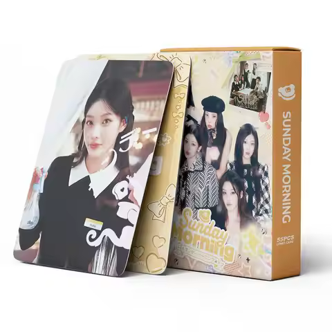 55pcs ILLIT 2nd Digital Single Sunday MorningLomo Cards HD Printd Photocards Fans Gift Photo Cards F