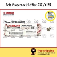 98980-06008 (SILVER) RXZ / Y125ZR Bolt Protector Muffler / Screw Skru Cover Exhaust Ekzos 100% HLY