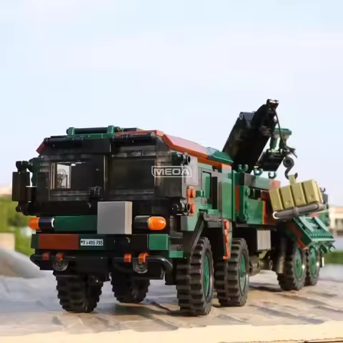 WW2 German KAT1 8x8 Military Truck Building Block Leopard 2A6 Tank Bricks Model DIY Military Tank Ca