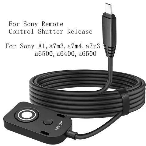 For Sony Cable FX3 A1II FX30 Video Cable Release Remote Control A1/A7 Series Cameras/a7m3/m4/r3,a650