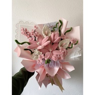 simplylushgifts | Fuzzy flower bouquet Blush Princess Series