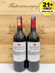 RAWSONS RETREAT Shiraz Cabernet / Merlot / Cabernet Sauvignon Red Wine (twin pack) 750ml  Original R