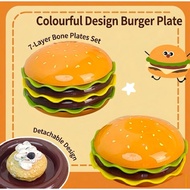 7-Layer Burger Plate Set