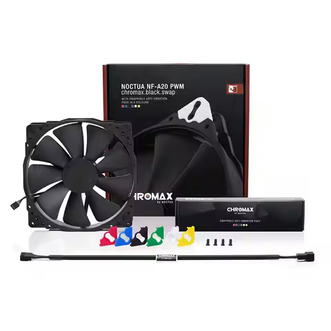 Noctua NF-A20 PWM Black/ 5V/5V PWM/FLX/PWM 200mm Chassis Fan 20CM Cooling Fan High-Quality Ultra-Qui