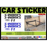 S WORKS BICYCLE STICKER BIKE STICKERS
