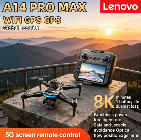 Lenovo Mi A14Pro Max GPS Brushless 8K three Camera Optical Flow Obstacle Avoidance Foldable Quadcopt
