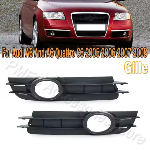 Front Fog Lamp Cover Frame Front Fog Light Gille For Audi A6 And A6 Quattro C6 2005 2006 2007 2008 F