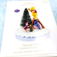迪士尼 Hallmark keepsake 小熊維尼 Winnie the Pooh Collection Deck the Woods Piglet Eeyore and Pooh Christma