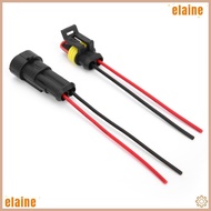 ELAINE 5 Sets Electrical Connector, with Wire 2 Pin Series Terminal Connector-, Durable Waterproof P