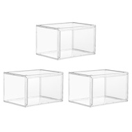 【ซื้อ 5 แถม 1】กล่องรองเท้าใส plastic ฝาเปิดแม่เหล็ก แผงความโปร่งใสสูง วางซ้อนได้ กันฝุ่น กันน้ำ กันก