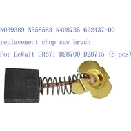 N039389 N558583 N408735 622437-00 replacement chop saw brush For DeWalt GR871 D28700 D28715 (8 pcs) 