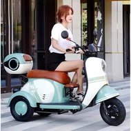 Vespa Ebike 3 Wheel Electric Scooter Tricycle Adult 3 Seat Basikal Elektrik Skuter Dewasa 3 Roda