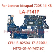 Untuk Papan Utama Laptop Lenovo Ideapad 720s-14ikb La-f141p Dengan Dengan Cpu I5-8250u I7-8550u Gpu 