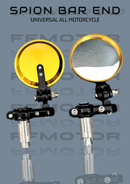 Spion Bar End Spion Jalu Bulat Cembung Variasi Model Lipat Beat Vario Scoopy Aerox 155 Vario 125 Fin