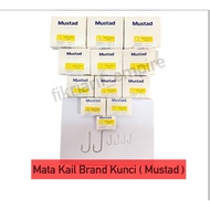 Mustad round bent sea hooks 2315 / mata kail cap kunci 11,12,13,14,15,16,17,18,19 kotak 100pcs