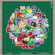 HOT 50 PCS Stickers Cartoon Game Stickers Among Us Creative Cute Decoration for Notebooks, Skateboar