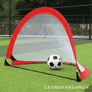 Red Foldable Football Goal Frame Portable Football Grid Outdoor Simple Football Goal Children Kinder
