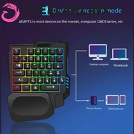 STELLARLINX Single Hand Keyboard, USB Luminous One Handedly Keyboard, Multifunctional 35 Keys 3 Colo