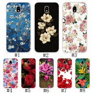 Samsung Galaxy J3 Pro J5 Pro J7 Pro 2017 Silicone Phone Case Cover Beautiful Flowers Patterned Soft TPU Casing