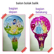 balon tongkat balon pentungan karakter princess snow white