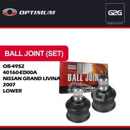 Ball Jointt Optimum OB-4952 / 40160-ED00A Nissan Grand Livina 2007