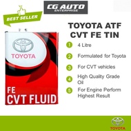 TOYOTA ATF CVT FE TIN 4L AUTO TRANSMISSION FLUID GEAR OIL MINYAK GEARBOX AUTO (ALTIS / CAMRY / ESTIM