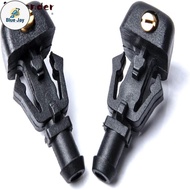 WONDER 2 Pcs Black Front Windshield Washer Nozzle Wiper Spray Jet, 3W7Z-17603-AA 1.2*0.68*0.48inch W